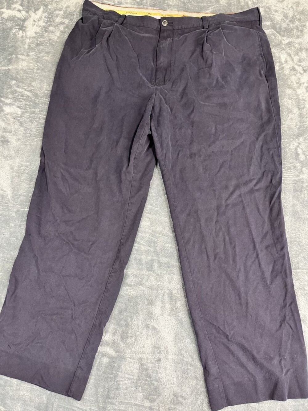 Tommy Bahama Mens Relaxed Fit Navy Dress Pants Size 42x30